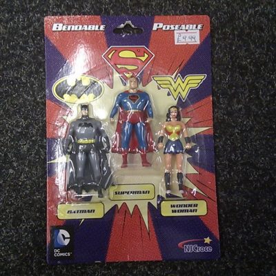 NJ Croce Batman, Superman, Wonder Woman Mini 3-Pack